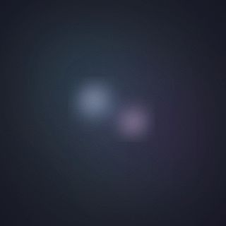 Deep space blue field with teal and indigo blobs. Two softly glowing circles overlap near center, one cool blue, one pale violet.